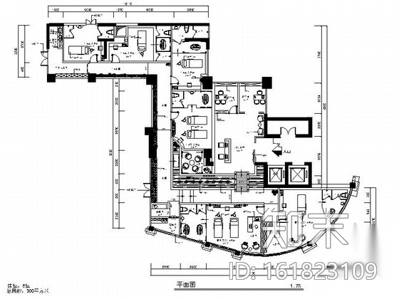 [陕西]美容养生新中式风格会所室内装修施工图（含效果）cad施工图下载【ID:161823109】