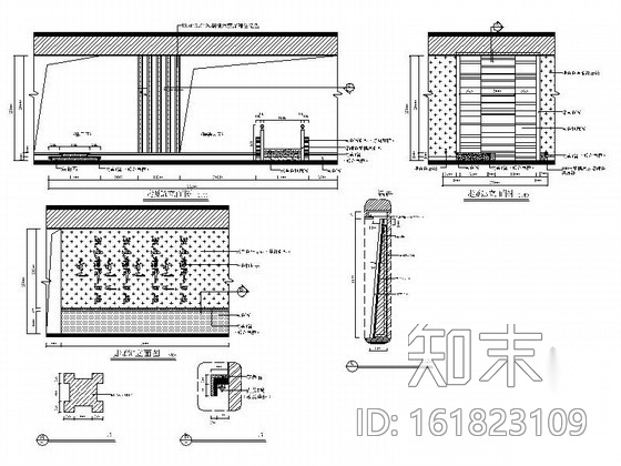 [陕西]美容养生新中式风格会所室内装修施工图（含效果）cad施工图下载【ID:161823109】