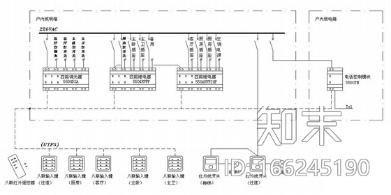 住宅智能照明控制原理图cad施工图下载【ID:166245190】