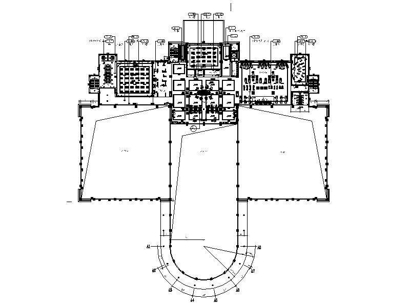 [洛阳]大型体育运动中心超详细施工图（知名公司项目）cad施工图下载【ID:151673172】