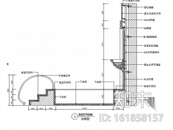 某桑拿湿区装修图cad施工图下载【ID:161858157】