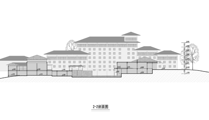 现代风格西山湖宾馆(五星级)全套建筑方案及施工图cad施工图下载【ID:151523155】