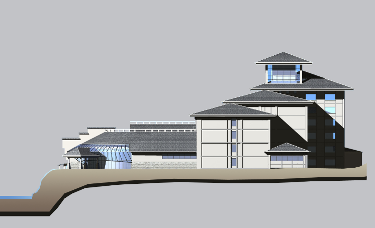 现代风格西山湖宾馆(五星级)全套建筑方案及施工图cad施工图下载【ID:151523155】