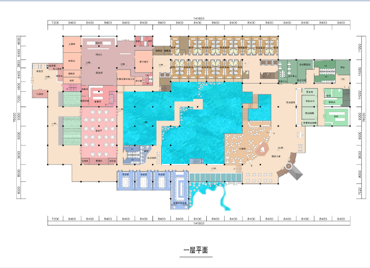 现代风格西山湖宾馆(五星级)全套建筑方案及施工图cad施工图下载【ID:151523155】