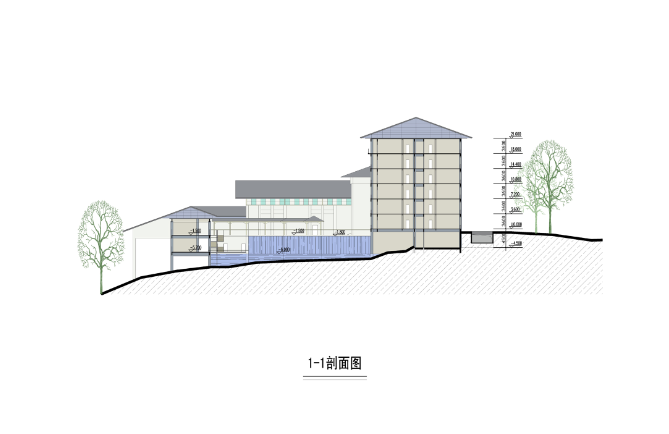 现代风格西山湖宾馆(五星级)全套建筑方案及施工图cad施工图下载【ID:151523155】