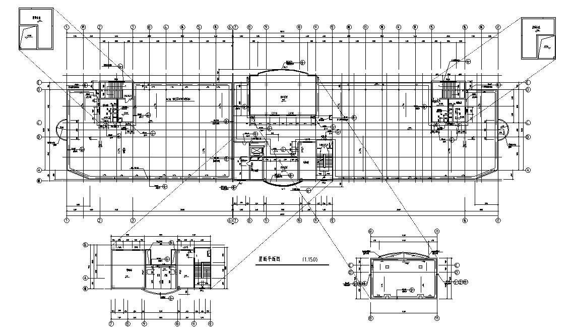 某医院住院楼室内装修设计施工图纸（29张）施工图下载【ID:160702138】