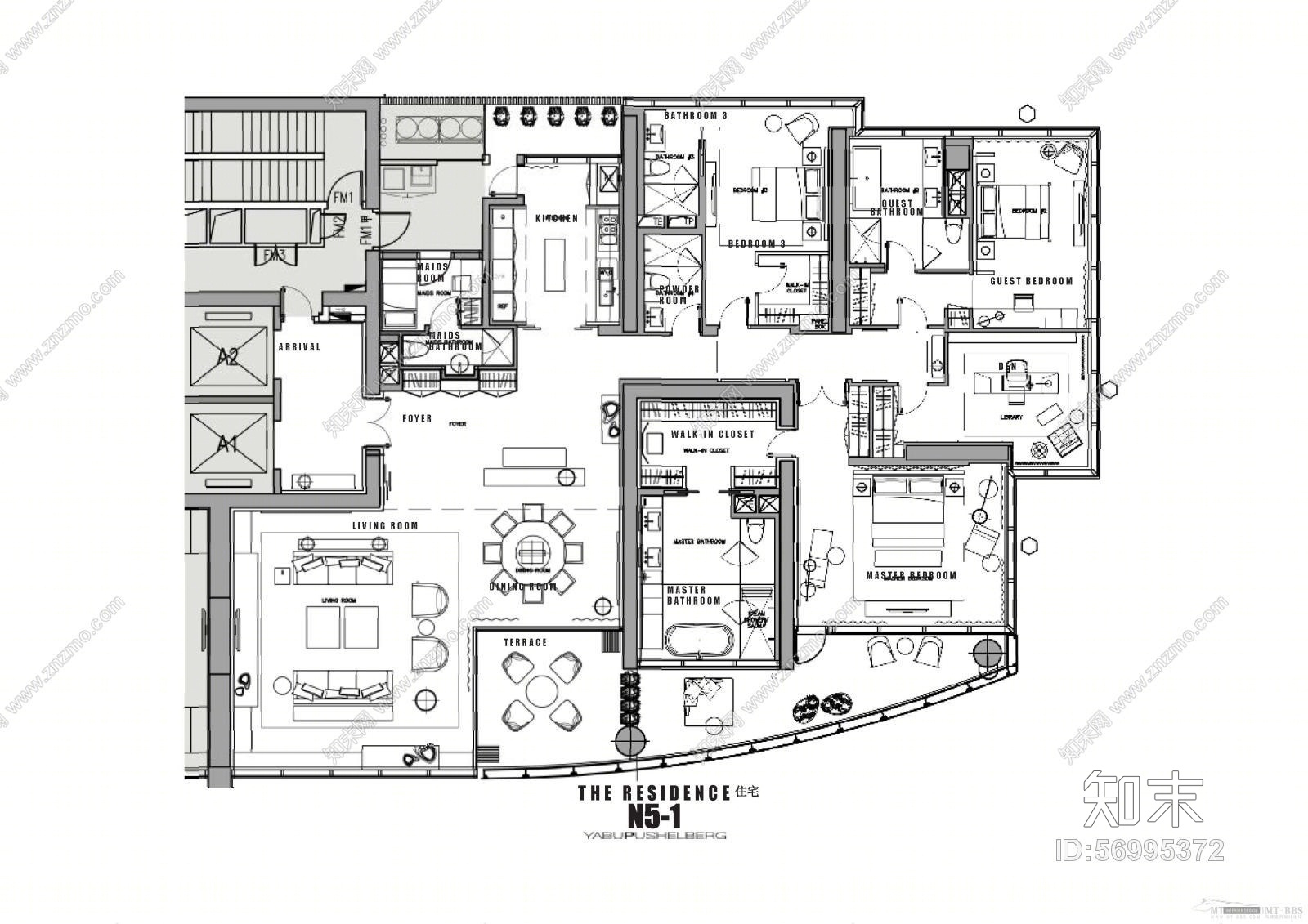 【Yabu】广州珠江新城N5-1汇悦台施工图下载【ID:56995372】