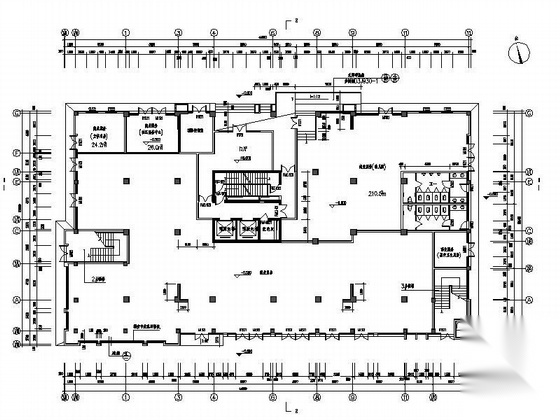 某二十七层一梯六塔式顶层复式商住楼建筑初步设计图cad施工图下载【ID:165922172】