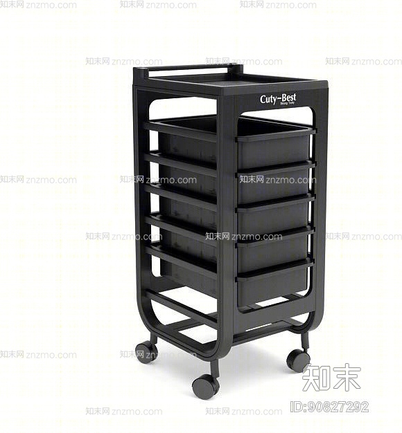 理发推车3D模型下载【ID:90827292】