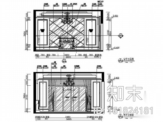 [广州]欧式通透秀气三层别墅室内CAD施工图（含效果图）cad施工图下载【ID:161824181】