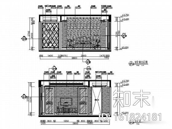 [广州]欧式通透秀气三层别墅室内CAD施工图（含效果图）cad施工图下载【ID:161824181】