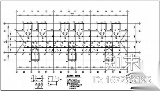 某住宅楼屋面平改坡（钢结构部分）结构施工图施工图下载【ID:167258195】