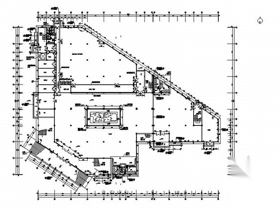 [永嘉县]某高级中学三层食堂建筑施工图cad施工图下载【ID:167251153】