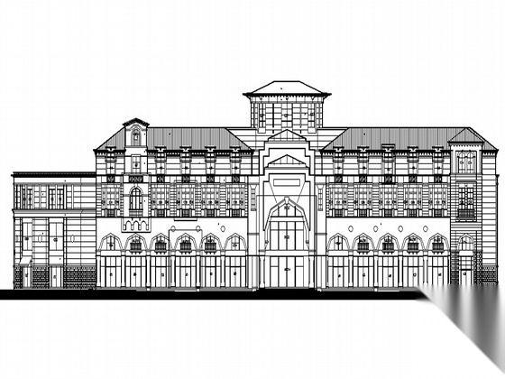 [长沙市望城县]某科技产业园四层会所建筑施工图cad施工图下载【ID:166832196】