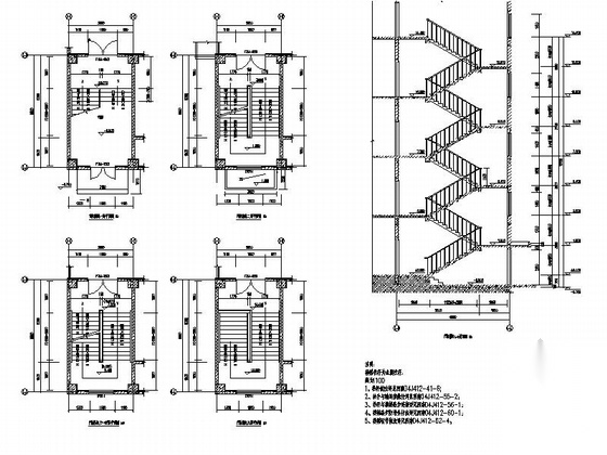 [四川]中式风格高中公寓楼及食堂建筑施工图（灾后重建项...cad施工图下载【ID:165629114】