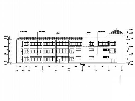 [四川]中式风格高中公寓楼及食堂建筑施工图（灾后重建项...cad施工图下载【ID:165629114】