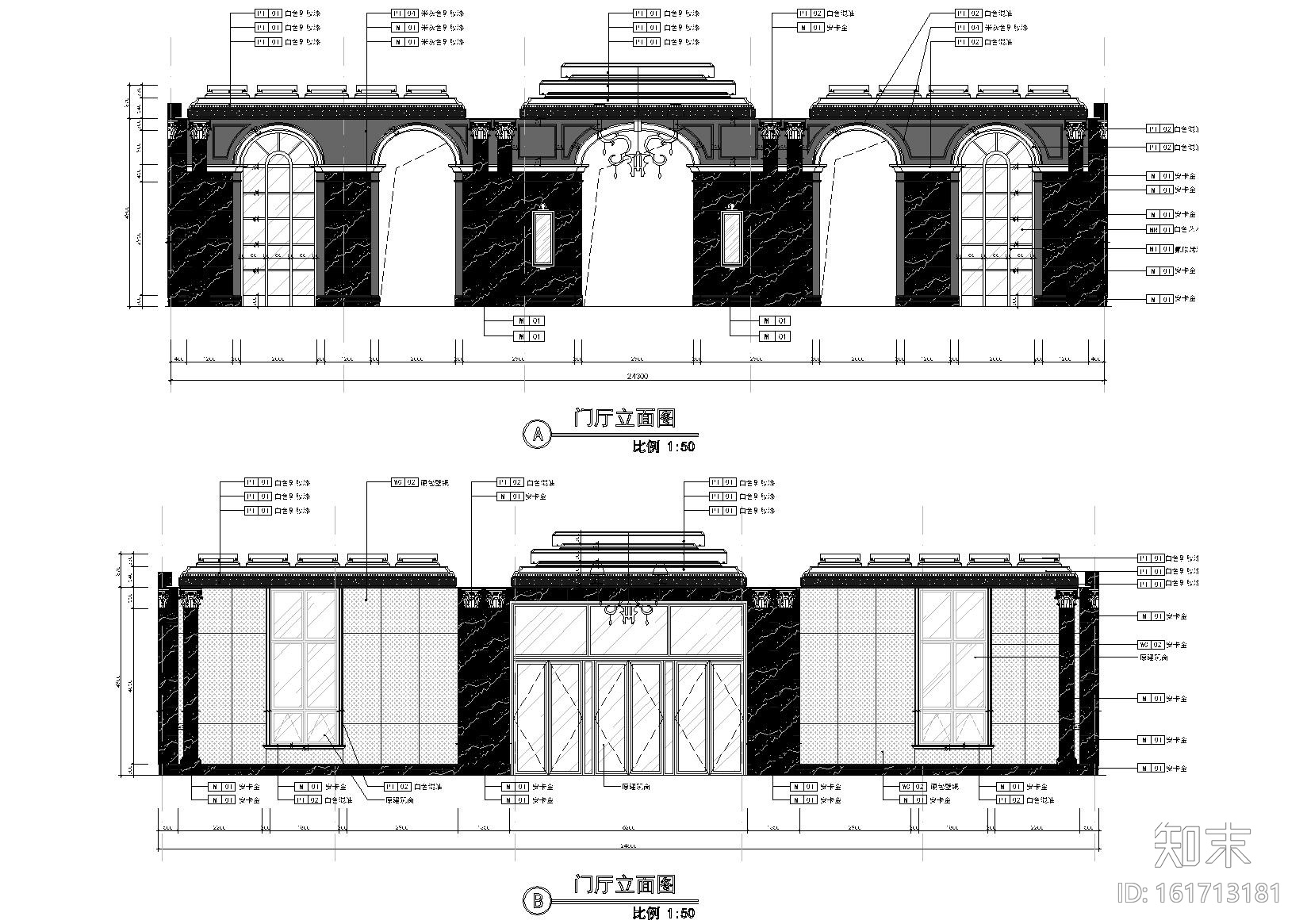 [武汉]中建.汤逊湖一号售楼处施工图+效果图cad施工图下载【ID:161713181】