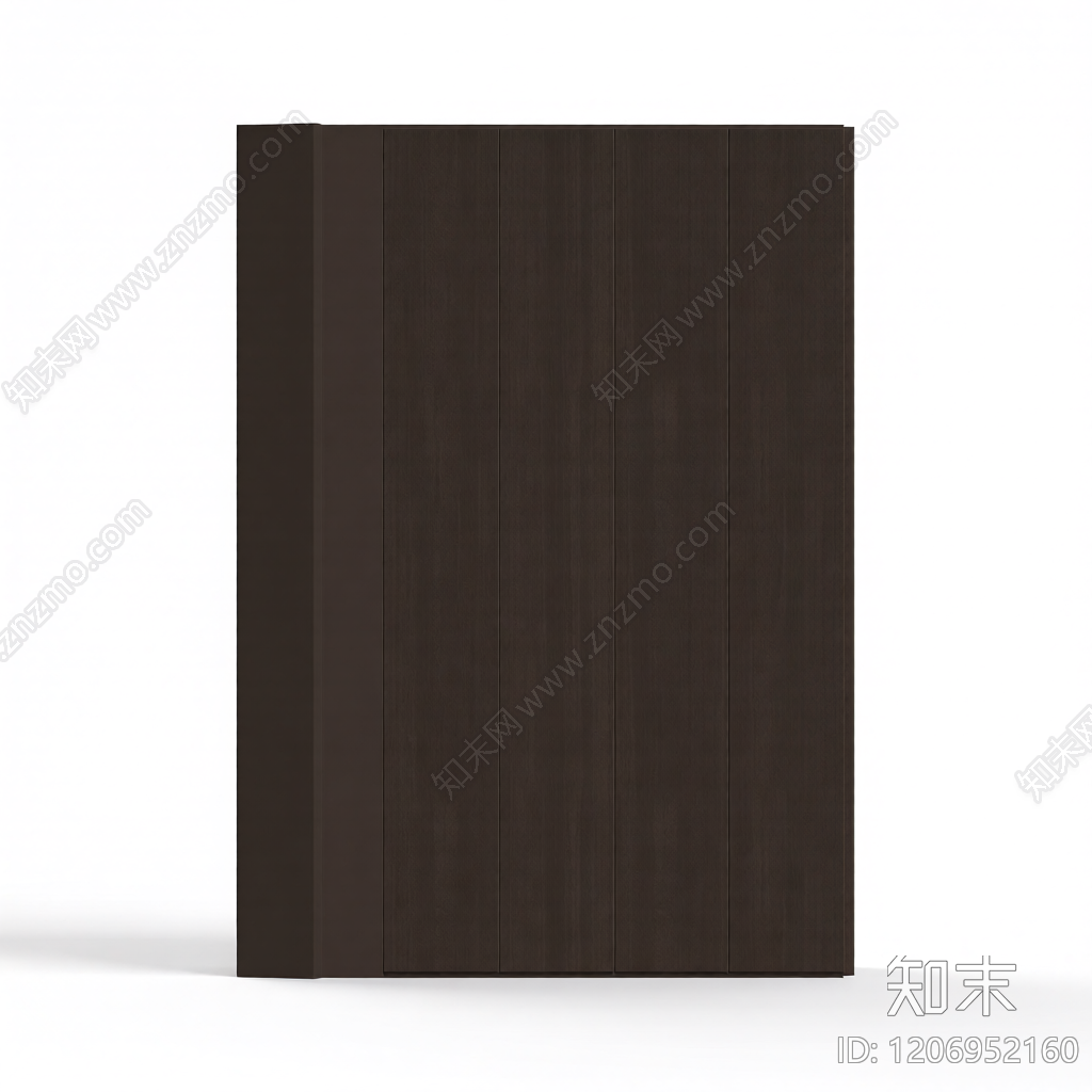深色木纹隔断板3D模型下载【ID:1206952160】