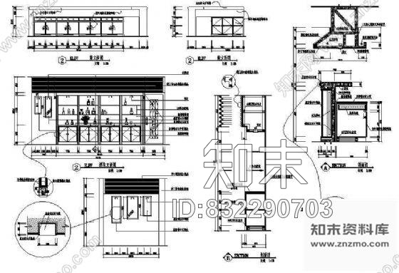 图块/节点舞厅酒柜cad施工图下载【ID:832290703】