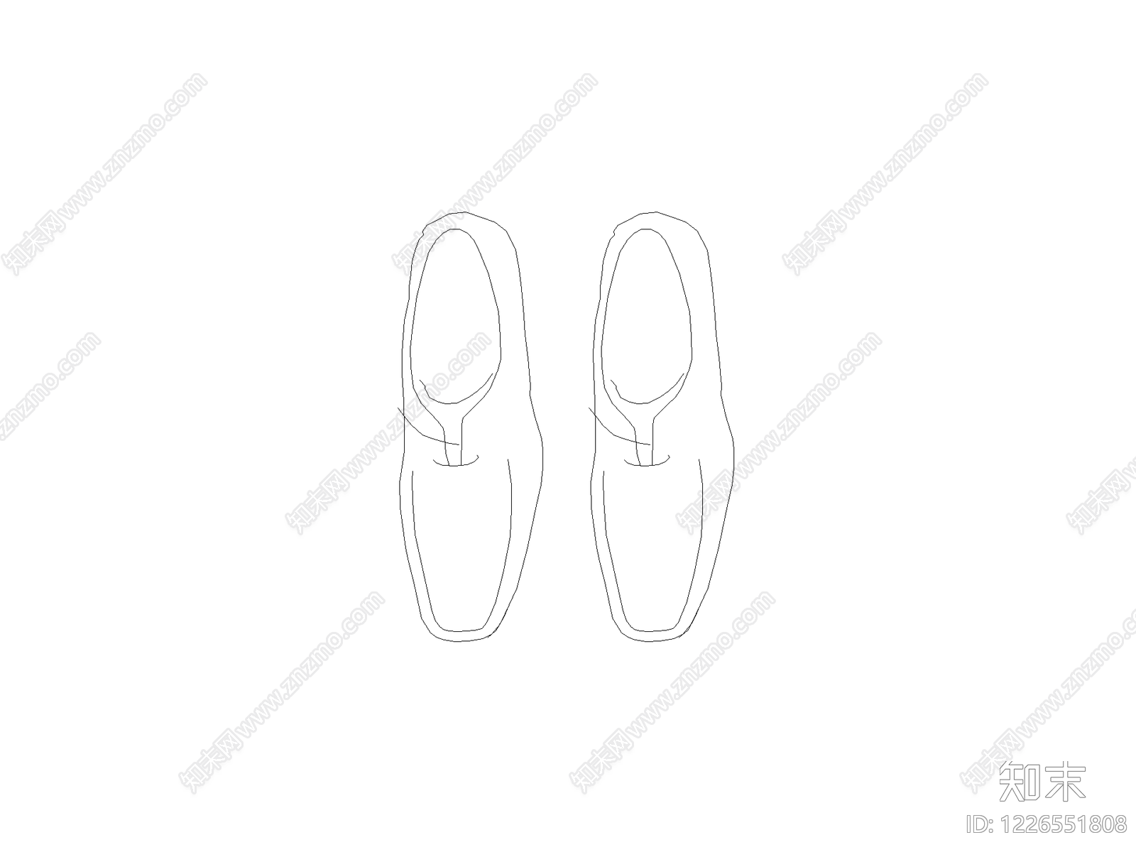 鞋子cad施工图下载【ID:1226551808】