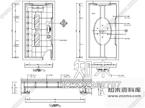 图块/节点KTV包房吊顶详图cad施工图下载【ID:832262707】