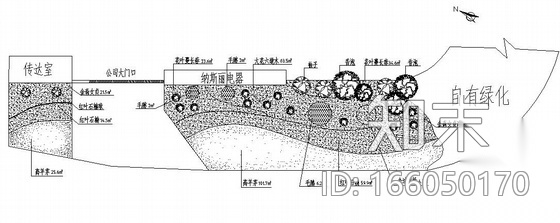 某道路绿化工程种植设计图cad施工图下载【ID:166050170】