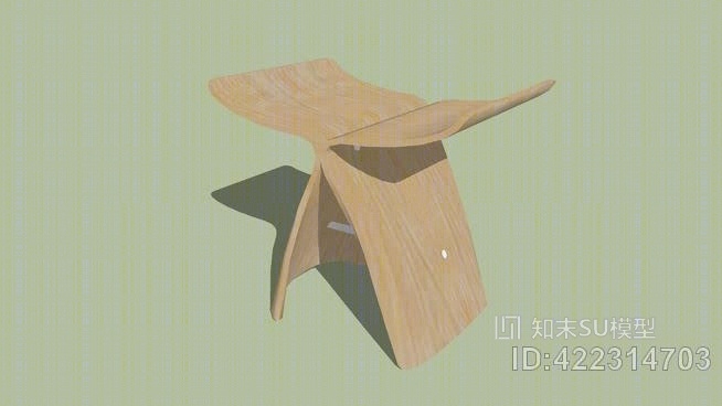 蝴蝶凳SU模型下载【ID:422314703】
