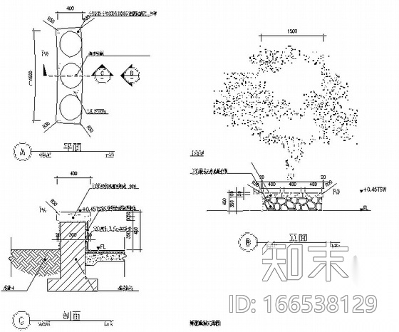 [广东]社区公园园林景观工程施工图cad施工图下载【ID:166538129】