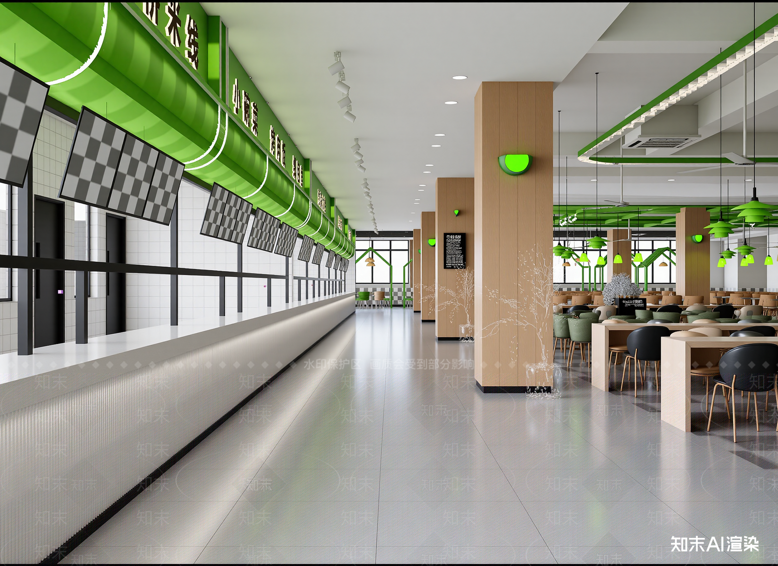现代快餐店3D模型下载【ID:1214442636】
