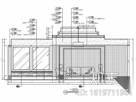 D3型豪华酒店花园套房室内设计施工图cad施工图下载【ID:161971196】