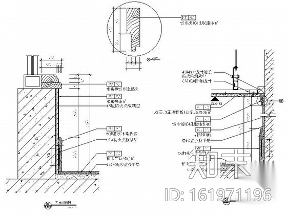 D3型豪华酒店花园套房室内设计施工图cad施工图下载【ID:161971196】