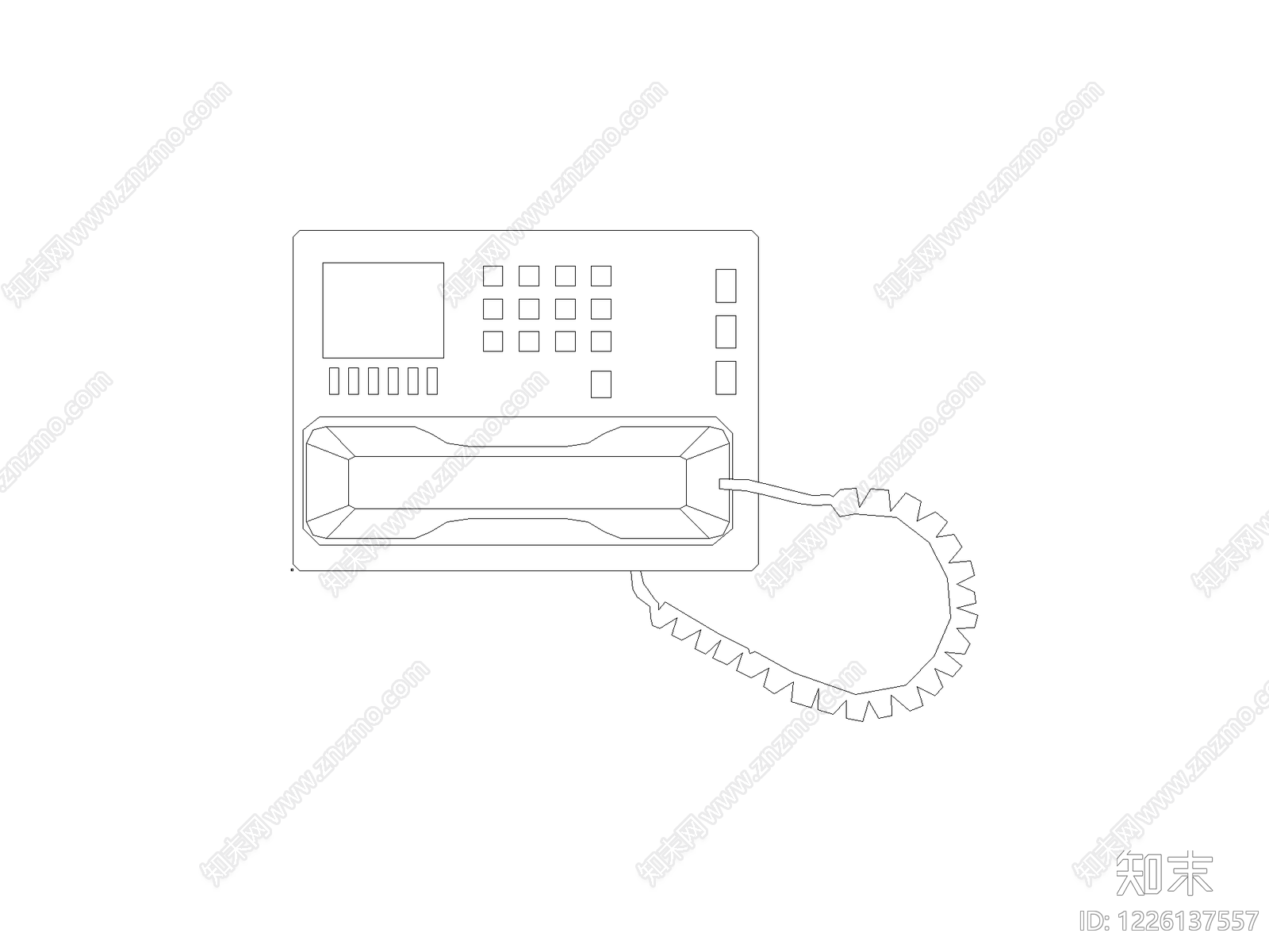 家具图块cad施工图下载【ID:1226137557】