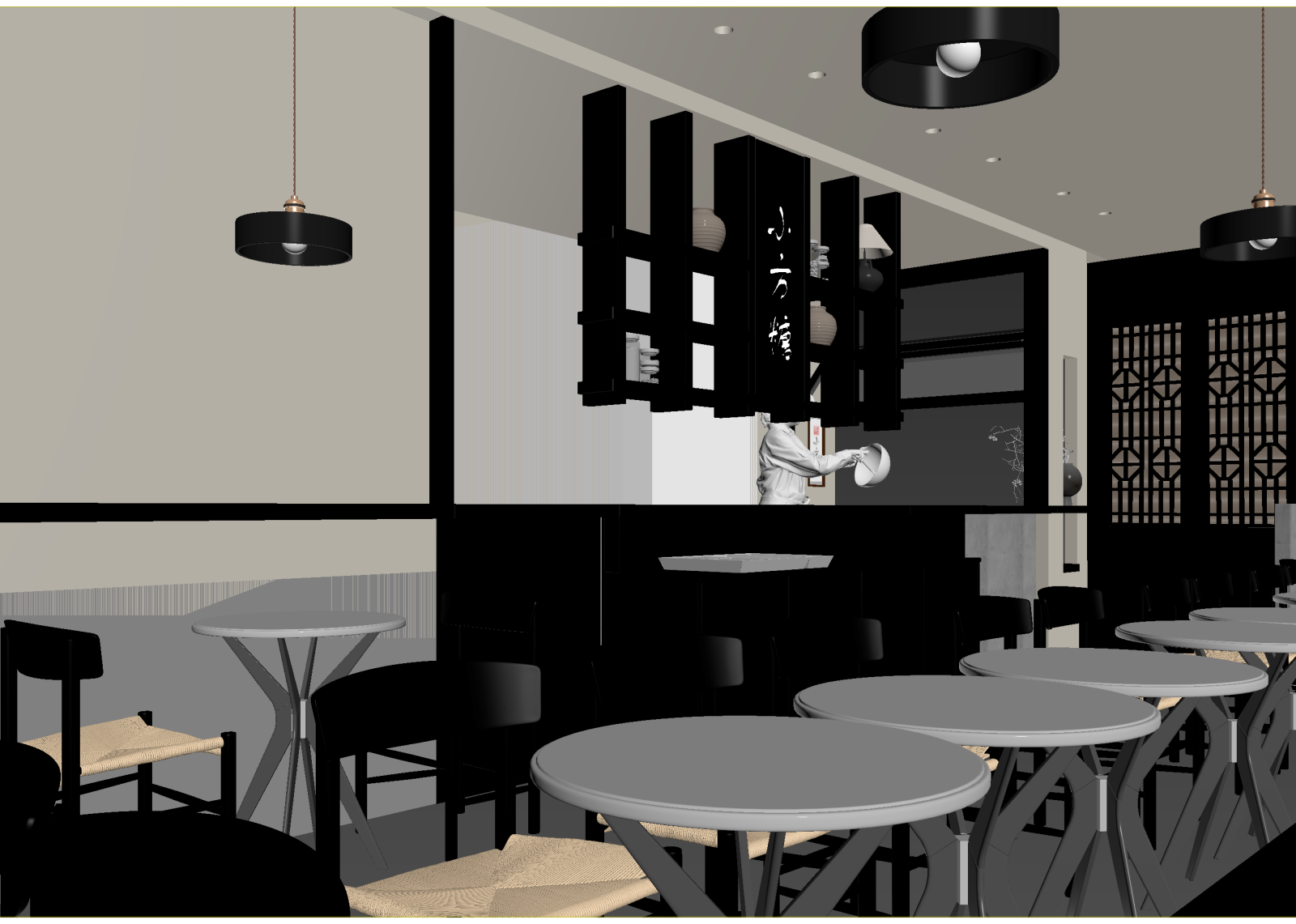 新中式茶馆3D模型下载【ID:1214964133】