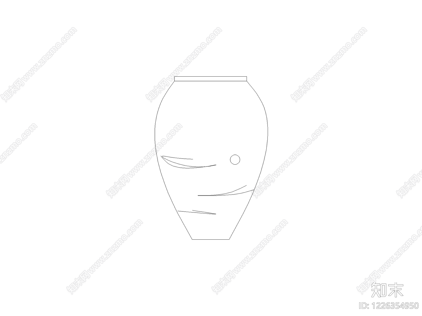 摆件cad施工图下载【ID:1226354950】