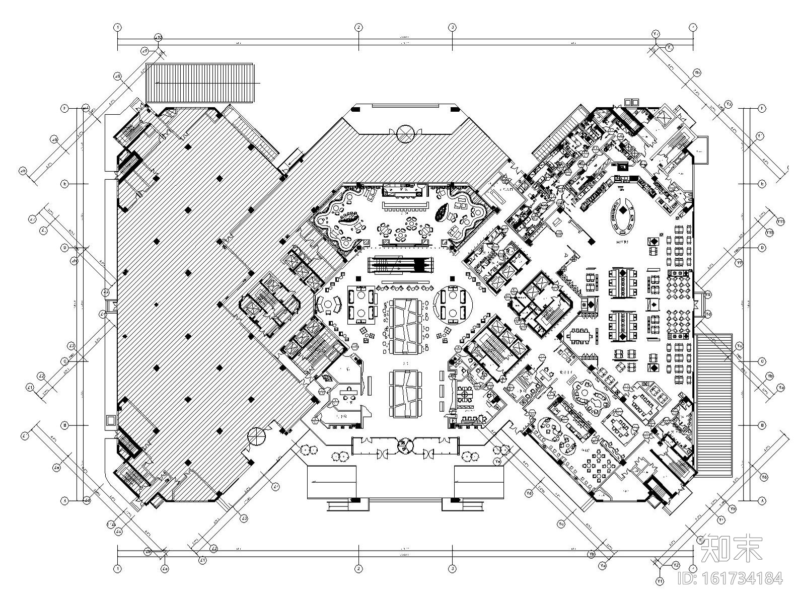 上海铂尔曼酒店装饰施工图（附方案效果图）施工图下载【ID:161734184】