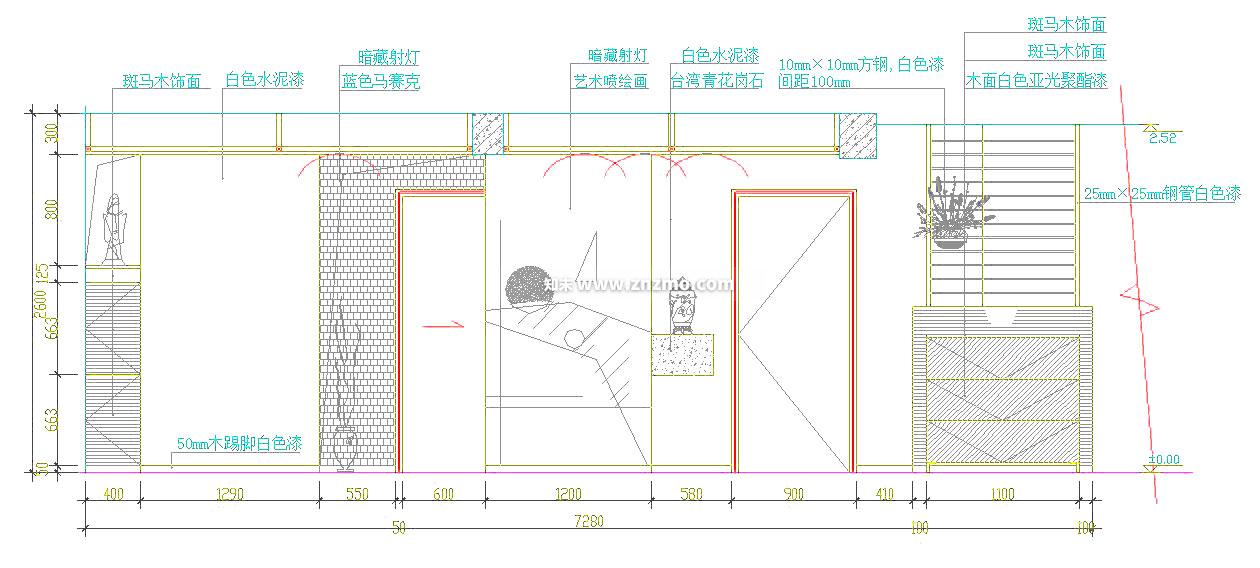 电视cad施工图下载【ID:178427119】