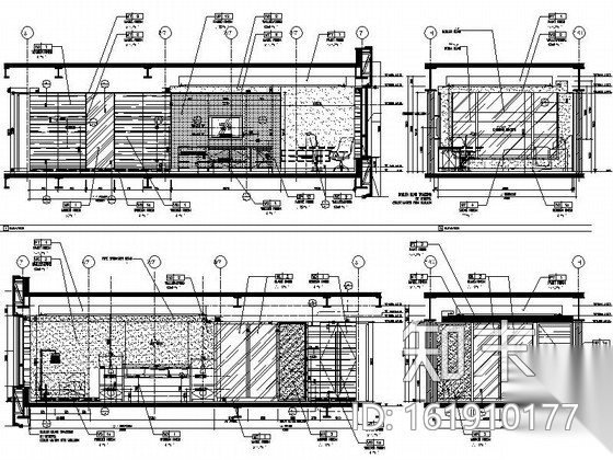 [上海]高级商务中心典雅现代五星级豪华酒店装修施工图...cad施工图下载【ID:161910177】