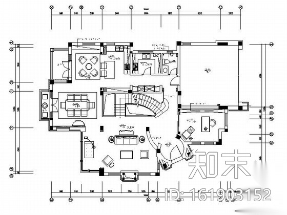 [成都]某精装三层别墅室内施工图施工图下载【ID:161903152】