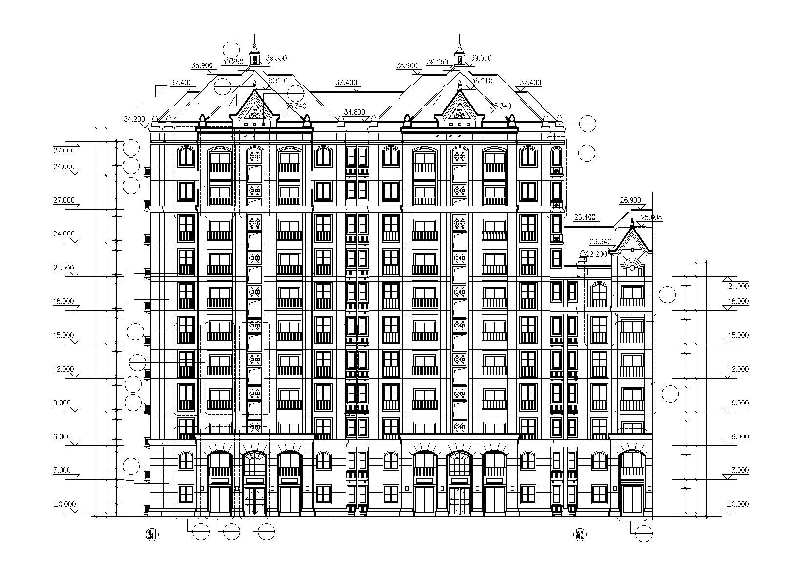 [广东]广州花都区某现代住宅楼群建筑施工套图（含各专...施工图下载【ID:167022161】