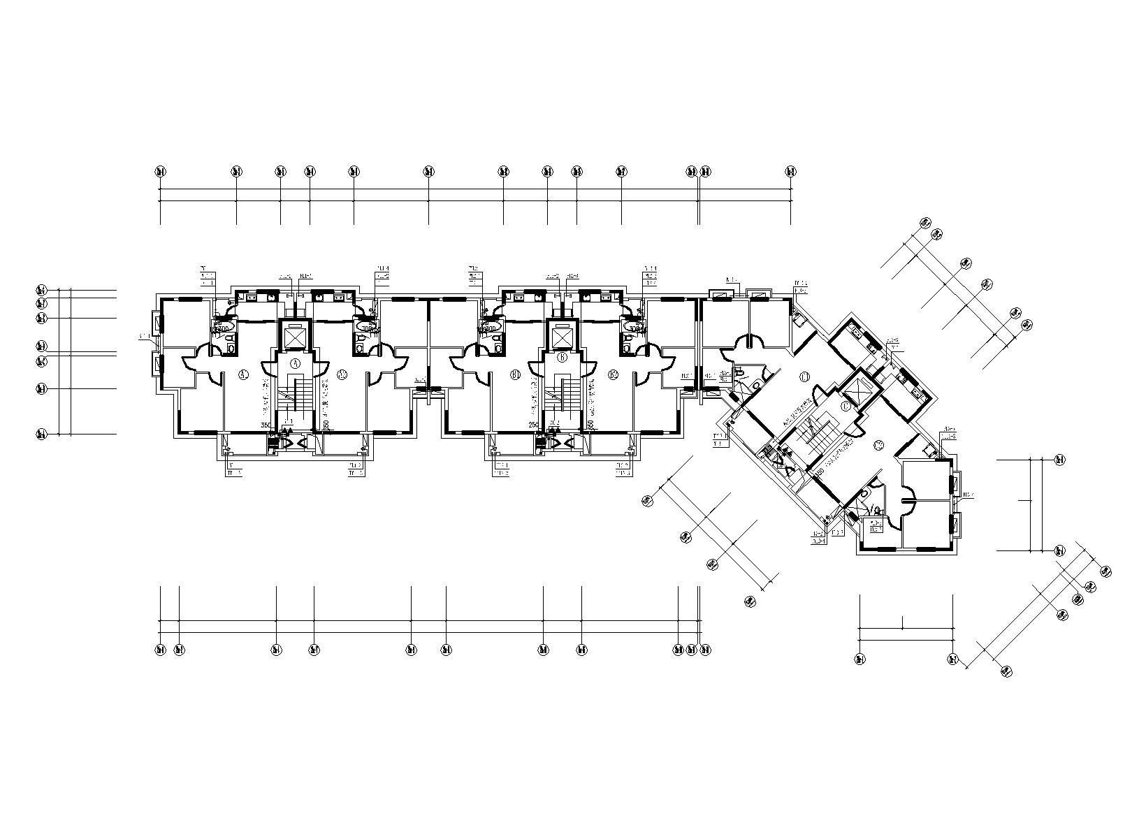 [广东]广州花都区某现代住宅楼群建筑施工套图（含各专...施工图下载【ID:167022161】