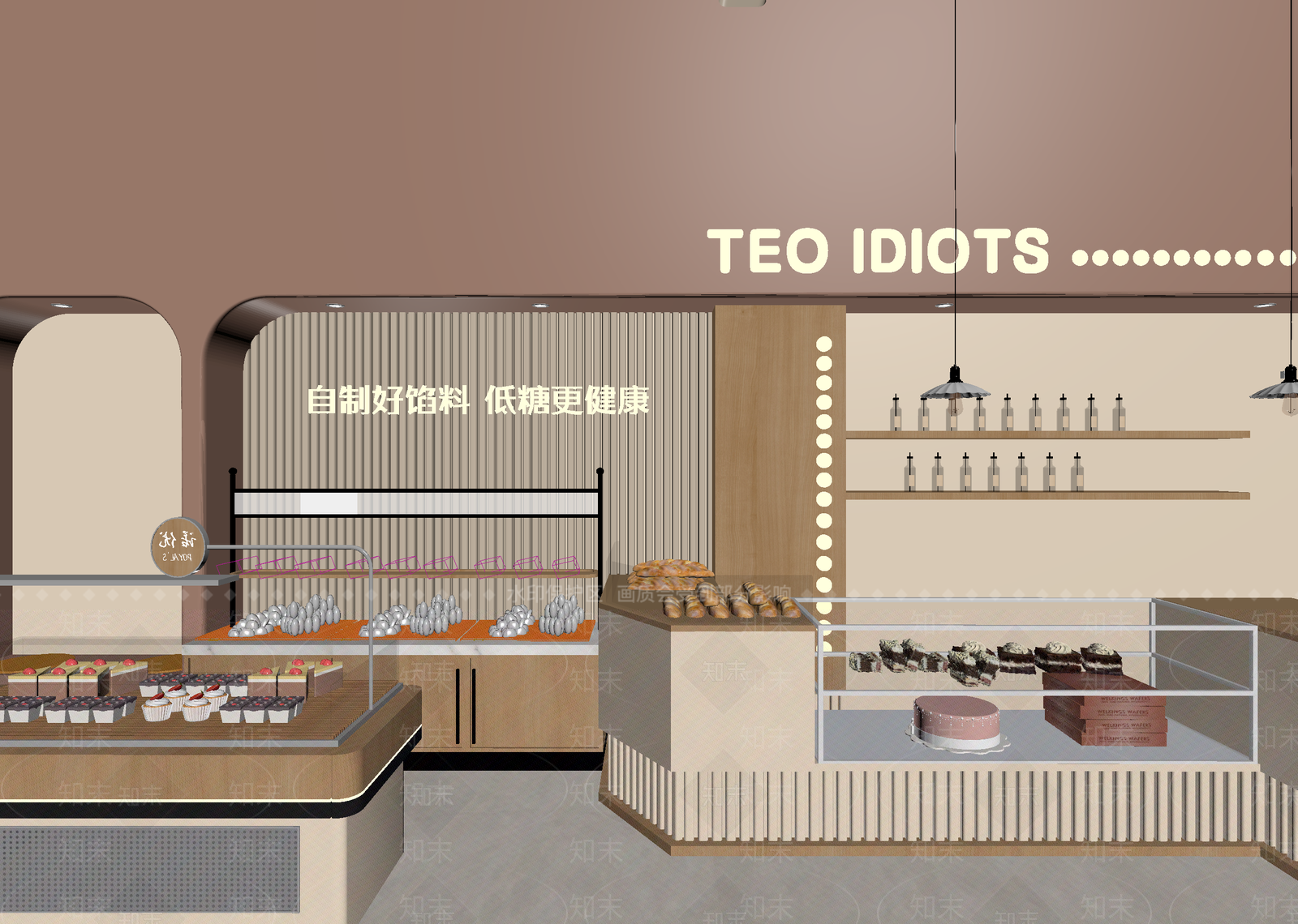 奶油甜品店3D模型下载【ID:1215184776】