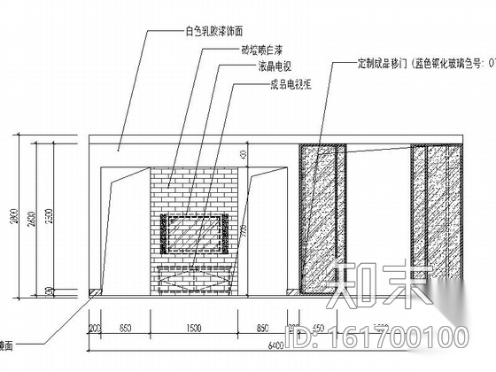 [湖北]温馨舒适一居室室内设计CAD施工图（含效果图）cad施工图下载【ID:161700100】