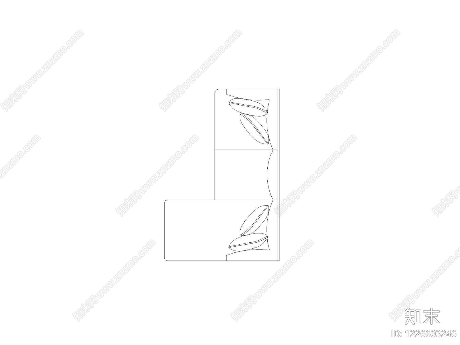 现代沙发CAD图纸
