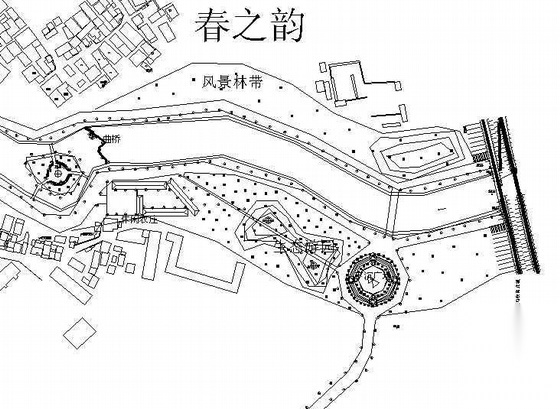 某河道景观建设工程亮化设计总平面图施工图下载【ID:161024171】