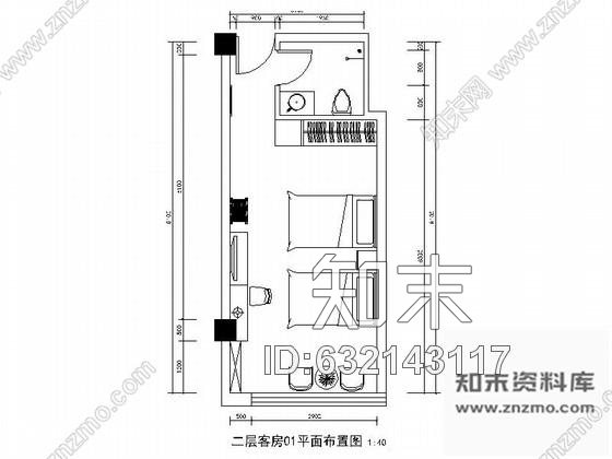 施工图山东精装现代风格员工宿舍装修施工图施工图下载【ID:632143117】