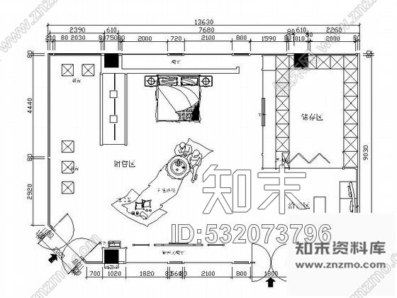 施工图中式风格家居用品专卖店室内设计装修图含效果施工图下载【ID:532073796】