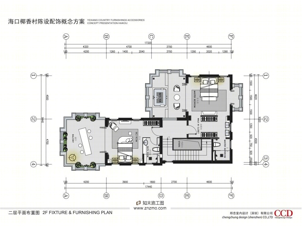 郑中-CCD-4——海南远洋椰乡村别墅cad施工图下载【ID:36887663】