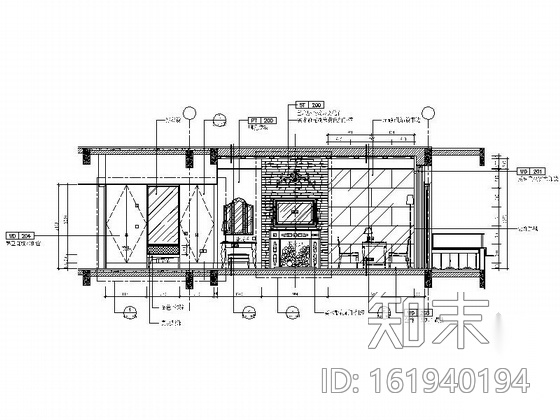 [广东]高档酒店双床客房室内精装CAD竣工图cad施工图下载【ID:161940194】