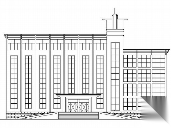 [江西]某企业五层办公楼建筑扩初图施工图下载【ID:168478194】