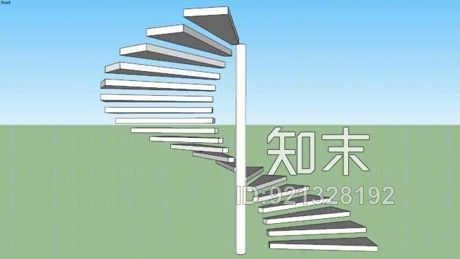 动态螺旋楼梯SU模型下载【ID:921328192】